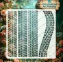 Гумени следи гума стенсил шаблон спрей за торта украса сладки Scrapbooking, снимка 1