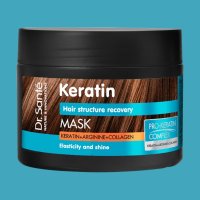 Dr.Sante//Реструктурираща маска за коса с кератин//300 мл, снимка 1 - Продукти за коса - 42682027