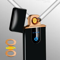 006 Електрическа USB запалка със сензорен бутон Touch-Lighter, снимка 2 - Други стоки за дома - 44804035