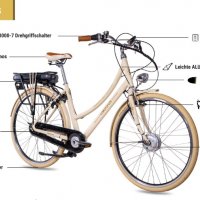 Нов Електрически велосипед 28- цола HOLANDIA Light ivory, Дамски Велосипед с Shimano Nexus 7, снимка 8 - Велосипеди - 40156747