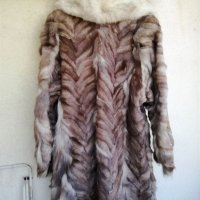 Луксозно дамско палто от естествен косъм Лисица , снимка 2 - Палта, манта - 34416896