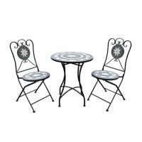 Красив градински сет маса с 2 стола, снимка 1 - Градински мебели, декорация  - 44232990