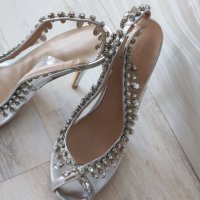 Дамски сандали с кристали , снимка 9 - Дамски елегантни обувки - 41973433