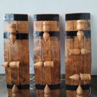 Полилеи от автентични бъчви с дървени чашки-конуси!, снимка 7 - Полилеи - 21507023