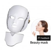 КОЗМЕТИЧНА Led маска за светлинна терапия, фотодинамична терапия за лице, акне, бръчки и други проце, снимка 2 - Козметични уреди - 35806660
