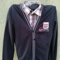Комплект юношеска жилетка и риза, снимка 3 - Блузи - 13604814