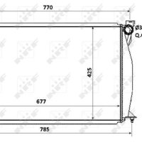 Радиатор NRF за AUDI A6 C6 2.7-3.0 TDi 2005-2011 ръчни скор. 6-степ., снимка 1 - Части - 40974052