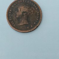 Half Farthing 1843 Обединено кралство. , снимка 1 - Нумизматика и бонистика - 34664894