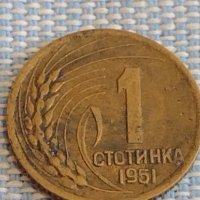 Две монети 1 стотинка 1951г. България перфектно състояние за КОЛЕКЦИОНЕРИ 39636, снимка 3 - Нумизматика и бонистика - 44431789