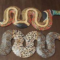 Дървени змии за украса, снимка 1 - Декорация за дома - 42107925