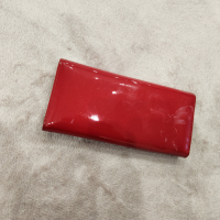 Червено портмоне лак, снимка 2 - Портфейли, портмонета - 44552360