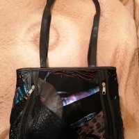 Дамска чанта естествена кожа , снимка 1 - Чанти - 39447511