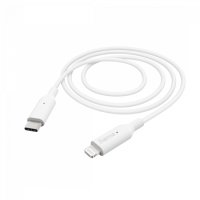 Кабел за зареждане и данни HAMA, USB-C - Type-C Lightning, 1м, бял 201598, снимка 1 - Аксесоари за Apple - 41363967