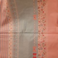 Горен чаршаф с панделки - розово-син, снимка 4 - Спално бельо - 34036042