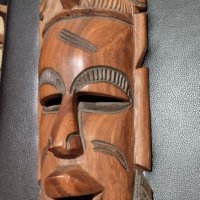 Дървена маска , снимка 3 - Антикварни и старинни предмети - 39394571