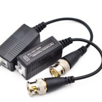 Video Balun Видео Балун Трансформатор Комплект 720P 1080P AHD/CVI/TVI CCTV Пасивен HDCVI Един Канал, снимка 3 - Други - 41310729