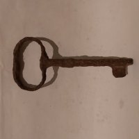 Стар железен ключ., снимка 2 - Колекции - 39506950