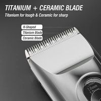 Нов Акумулаторен тример машинка за подстригване на коса брада за мъже/2 скорости 4 гребена, снимка 5 - Друга електроника - 41577298