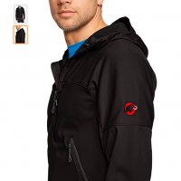 Mammut Ultimate Hoodie WINDSTOPPER  яке . размер 2-3 хл , снимка 3 - Спортни дрехи, екипи - 35675049