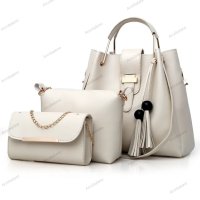 Модна дамска чанта комплект от три части, 6цвята - 023, снимка 3 - Чанти - 41612607