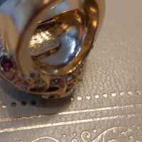 Versace-златен стар пръстен с естествени камъни, снимка 18 - Пръстени - 36039975
