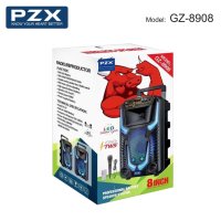 Караоке Тонколонa PZX GZ-8908, 8 ", Bt,USB, FM,SD Card, Aux, снимка 3 - Тонколони - 42574811