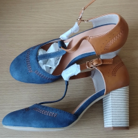 Дамски обувки от естествена кожа , внос от Англия, снимка 2 - Дамски обувки на ток - 44749146