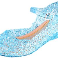 Бляскави Пантофки на Принцеса Елза от Замръзналото Кралство № 25-35, снимка 4 - Детски обувки - 31729044