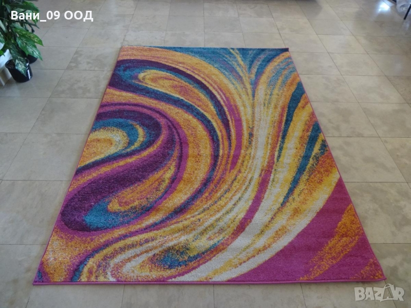 160×220см Голям килим в преливащи се цветове, снимка 1