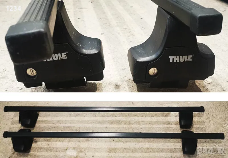 Багажник напречни греди THULE рейки за VOLKSWAGEN Polo 3-врати след 2010, снимка 1