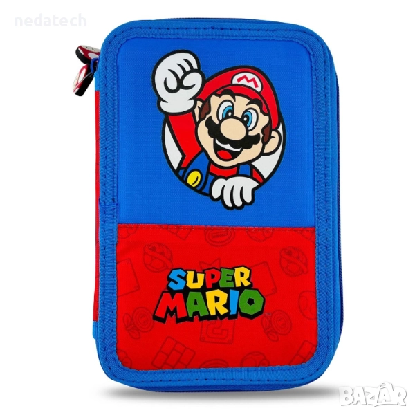 Двоен несесер Super Mario, 12.5x4x19.5 см., снимка 1