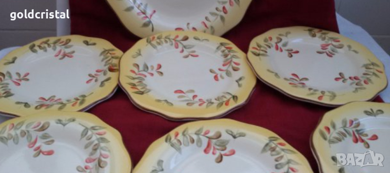 Стар порцелан чинии плитки, снимка 1