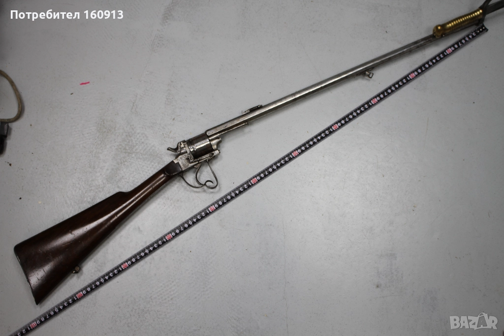 Револверна пушка , комплект с щик. Пушка , Револвер ., снимка 1