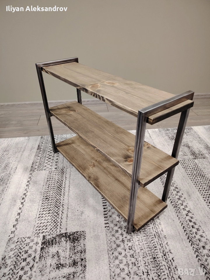 Рафт за обувки (метал и дърво) , снимка 1