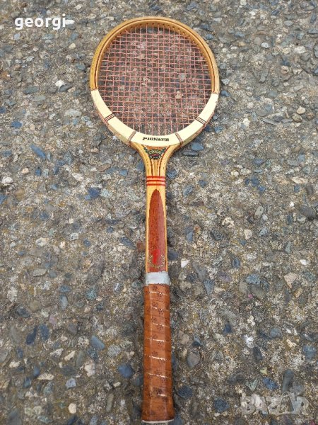 ретро дървена тенис ракета , снимка 1