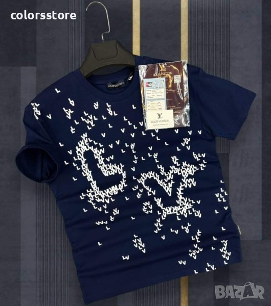 Мъжка тениска Louis Vuitton-тъмно синя кодVL53H, снимка 1