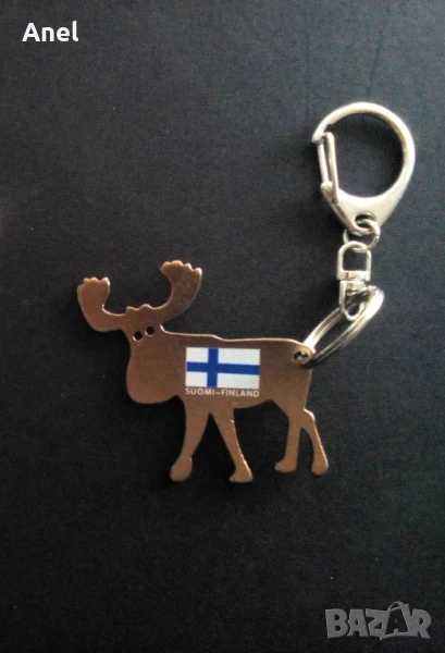 Финландски ключодържател с еленче + български магнит "Варна", снимка 1