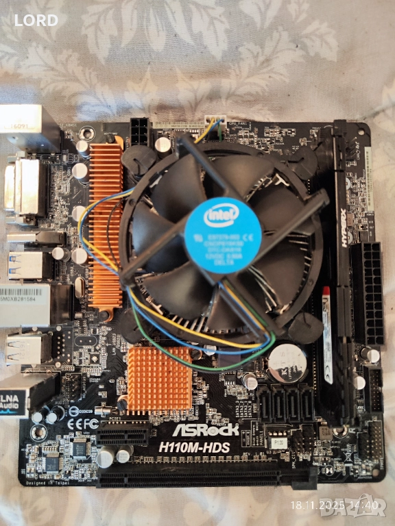 Комплект Intel G4400, Asrock H110M HDS, RAM 4GB DDR4, снимка 1