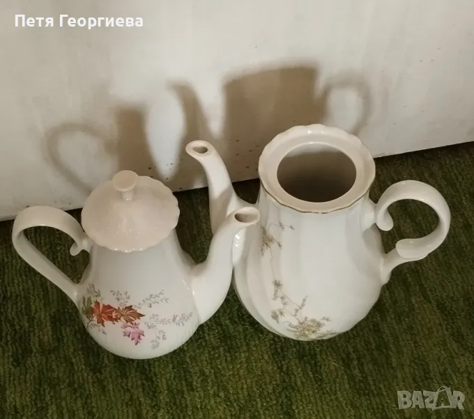 Порцеланови кани и латиера на завод "Китка", снимка 1