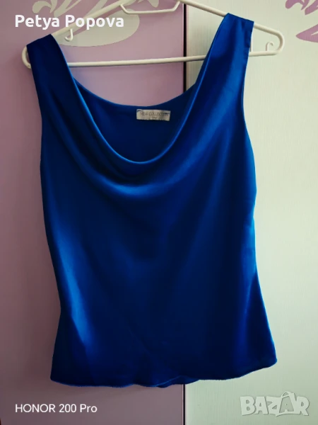 Потник сатен цвят турско синьо, снимка 1