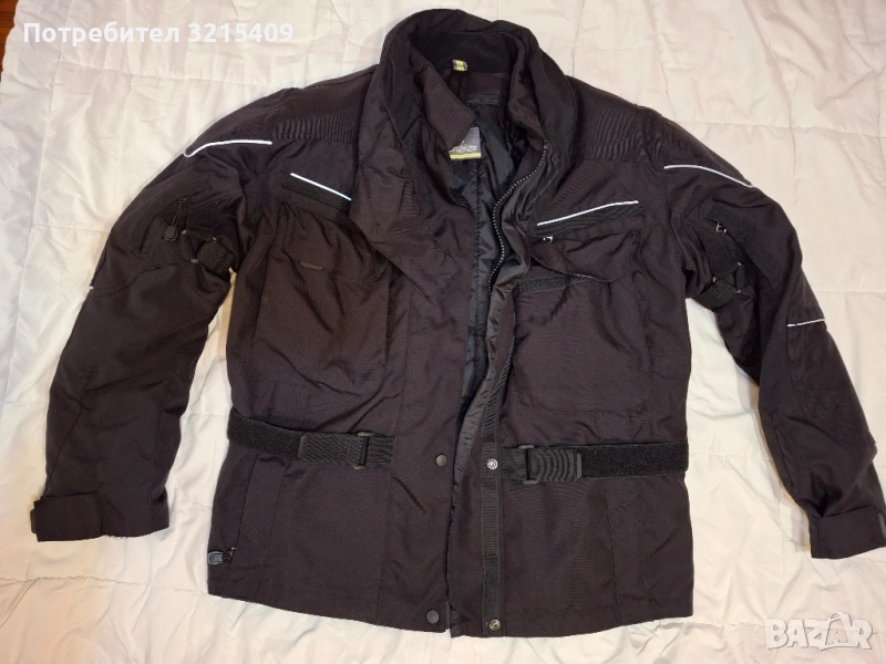 Текстилно мъжко мото яке Л размер , снимка 1