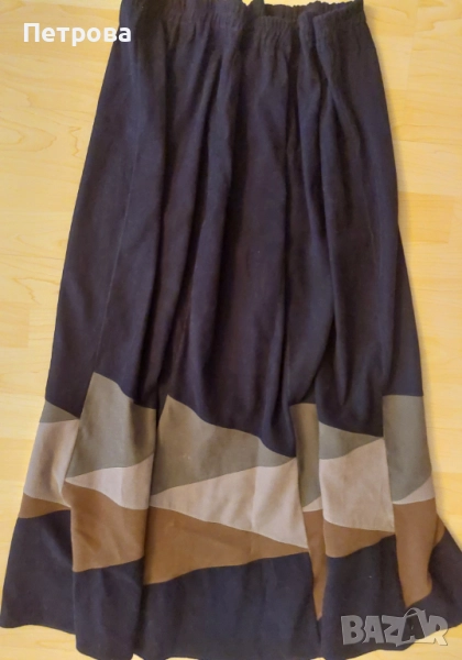 Елегантна и стилна велурена пола, снимка 1