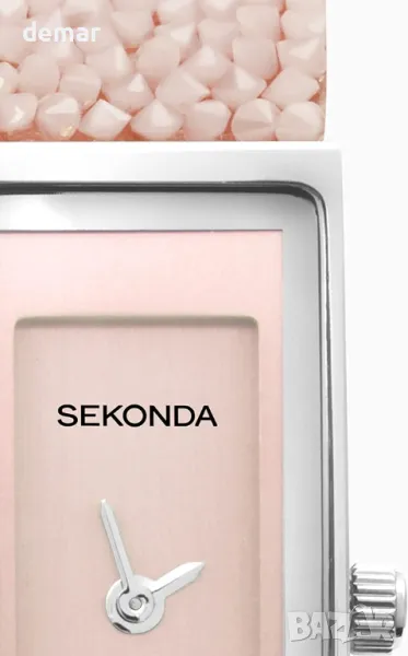 Дамски часовник Sekonda 17 мм Sparkle Slim с кристали, снимка 1