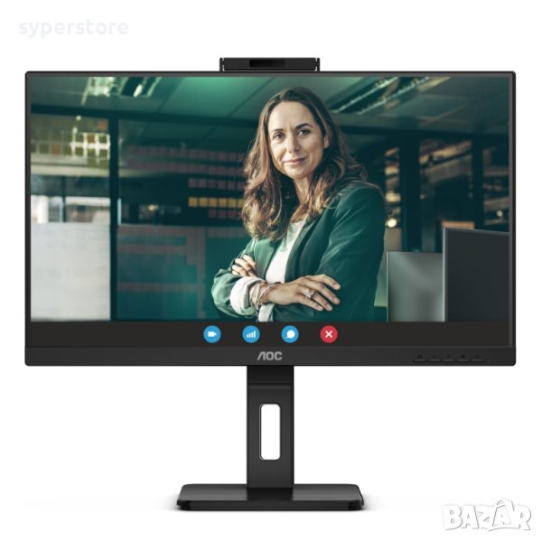 Mонитор 27" AOC Q27P3CW (2560x1440) IPS WLED, 75Hz, 4ms GtG, 350cd/m2, 1000:1, DCR 20M:1, снимка 1