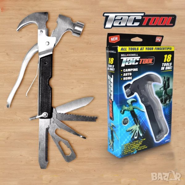 Многофункционален мулти-къмпинг инструмент 18 в 1, снимка 1