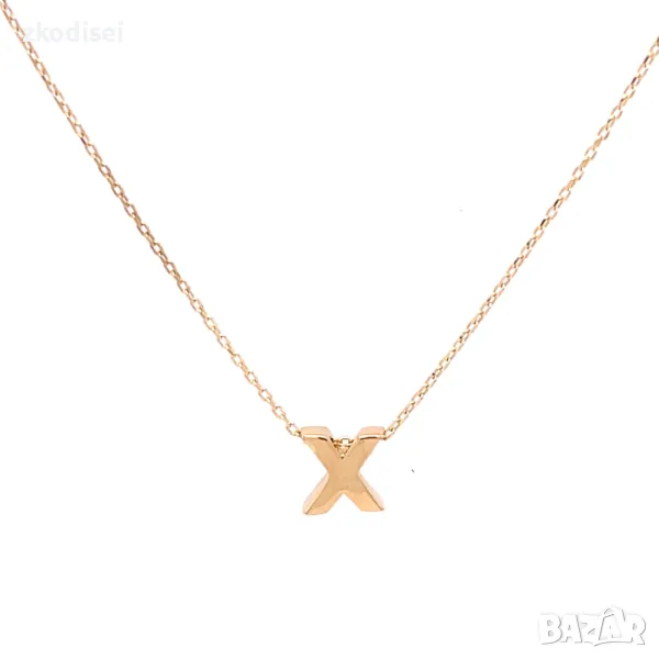 Златно колие 1,23гр. 42,2см. 14кр. проба:585 модел:29415-3, снимка 1