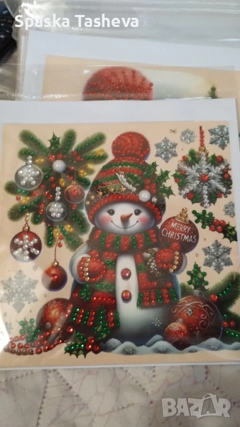 Коледни диамантени картички , снимка 1