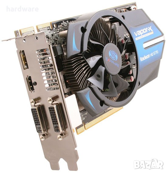 видеокарта gpu sapphire vapor x hd 5770 gddr5 pci-e, снимка 1