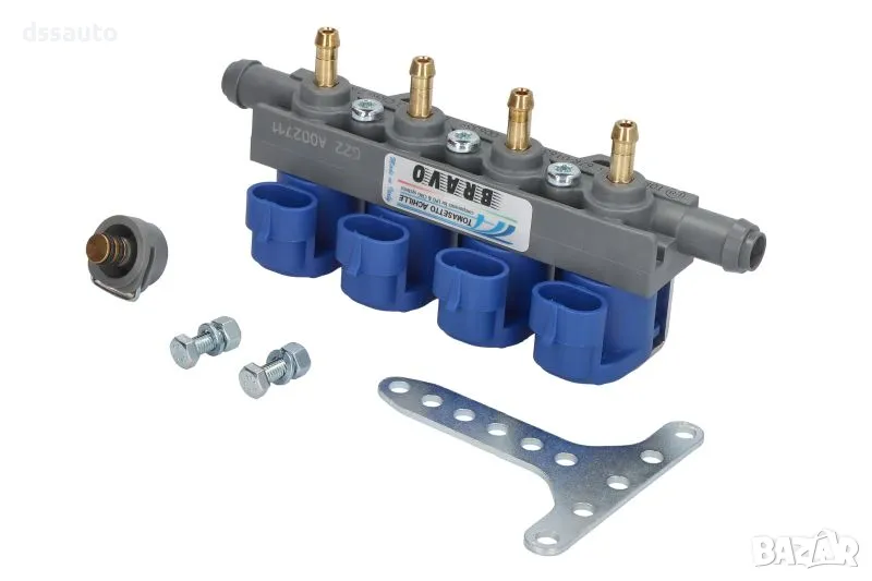 Рейка за газов инжекцион LPG TOMASETTO IT01 с 4 дюзи, снимка 1