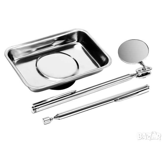 Магнитна тава телескопичен магнит телескопично огледало автосервиз , снимка 1